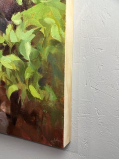 "Life Springs Forth" - Oil on Panel Contemporary Landscape With Waterfall