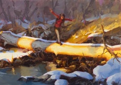 "Reflection Point" (2024) By Judd Mercer, Original Oil Painting