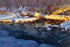 "Punto di riflessione" (2024) di Judd Mercer, Pittura a olio originale