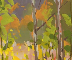 "Scattered" - Original Gouache Landscape Painting on Paper