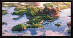 "Shallow Focus" - Original Tropical Archipelago Landscape, Oil Painting on Panel