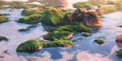 "Shallow Focus" - Original Tropical Archipelago Landscape, Oil Painting on Panel