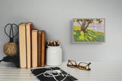 "Sombra del litoral" - Pintura original gouache de paisaje sobre papel