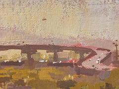"Under The Overpass" (2021) By Judd Mercer, Original Impressionist Cityscape