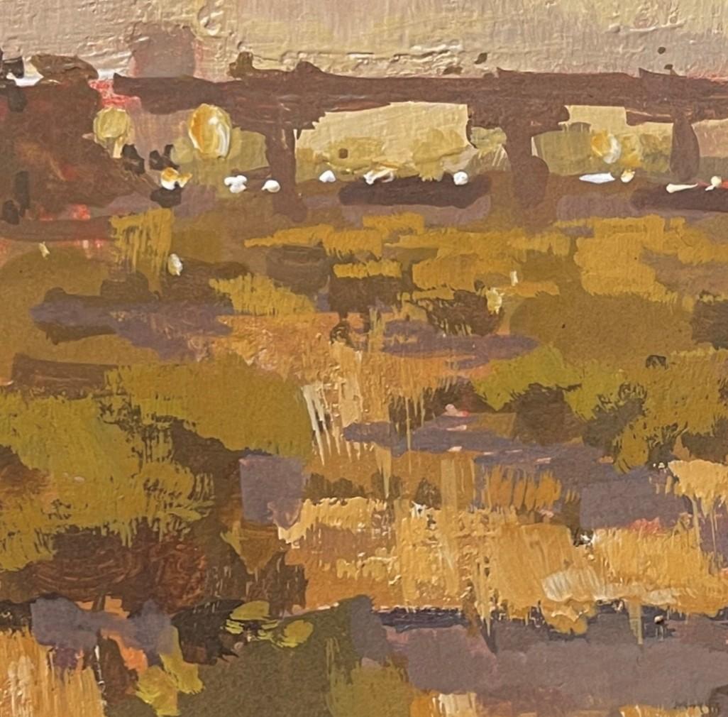 „Skipper's Orders“ (2021) von Judd Mercer, Original impressionistische Stadtlandschaft des Impressionismus im Angebot 7