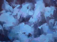 "Sudden Drop in Temperature" - Impressionist Western Landscape, Oil Painting