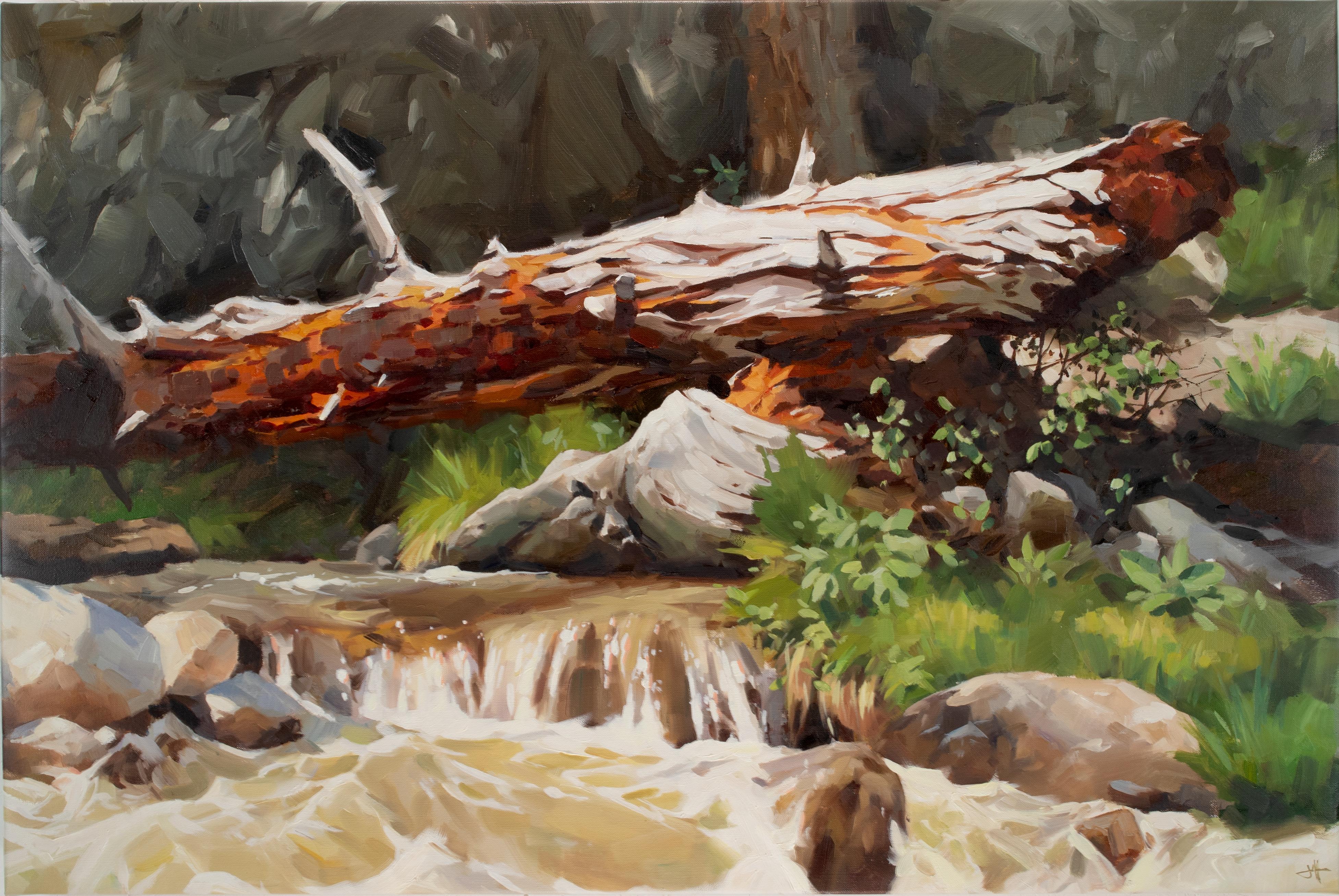 Judd Mercer Figurative Painting - "Summer Falls" Oil Painting