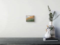 "Hasta el borde" - Pintura original gouache de paisaje sobre papel