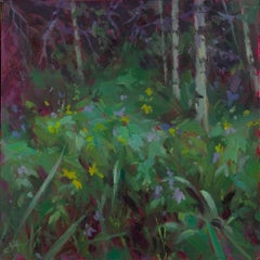 "Wisp of Rain" - Contemporary Forest Undergrowth Oil Painting, 2026