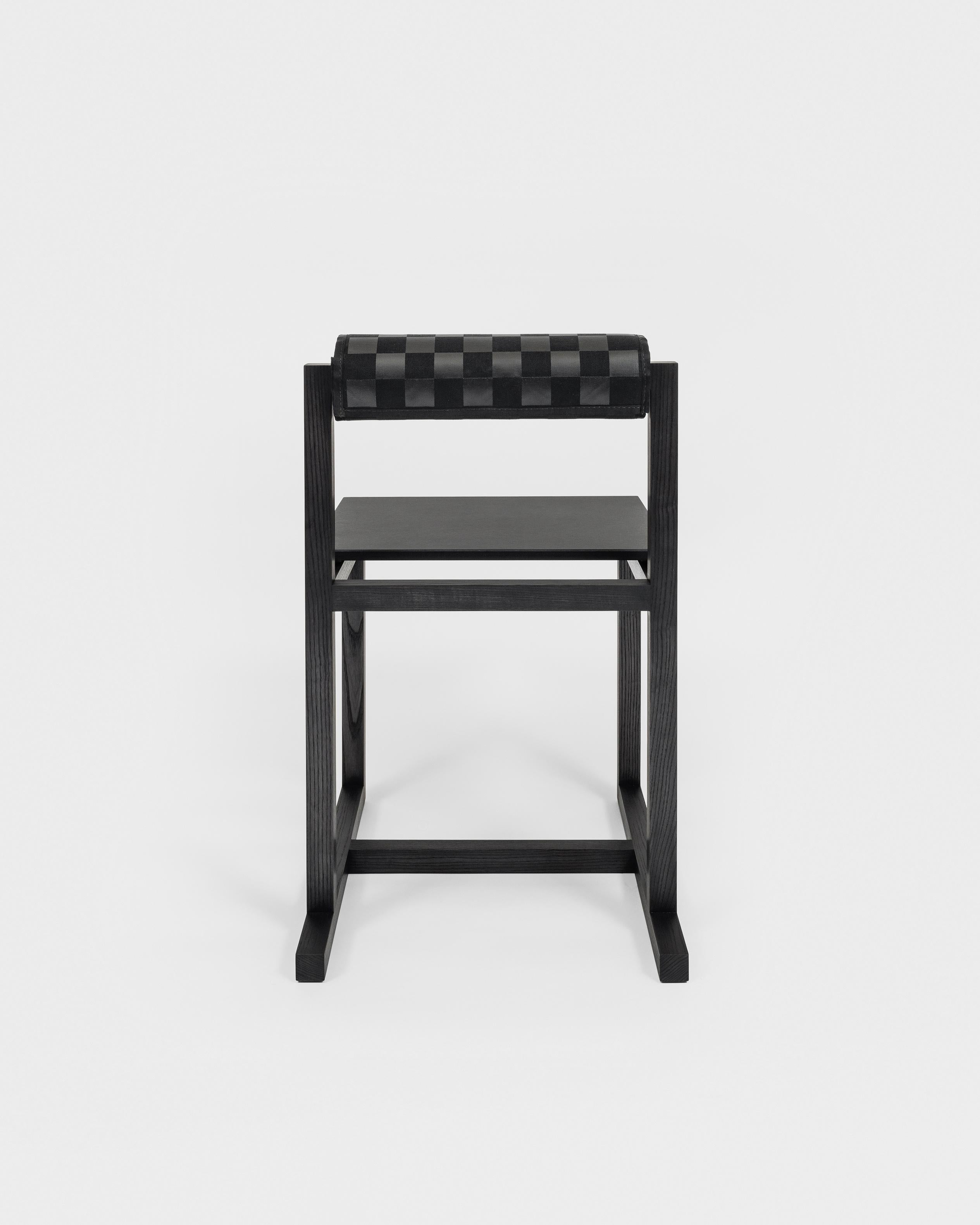 American Judd-Nelson Modern Handcrafted Chair in Ebonized Eastern Ash Wood