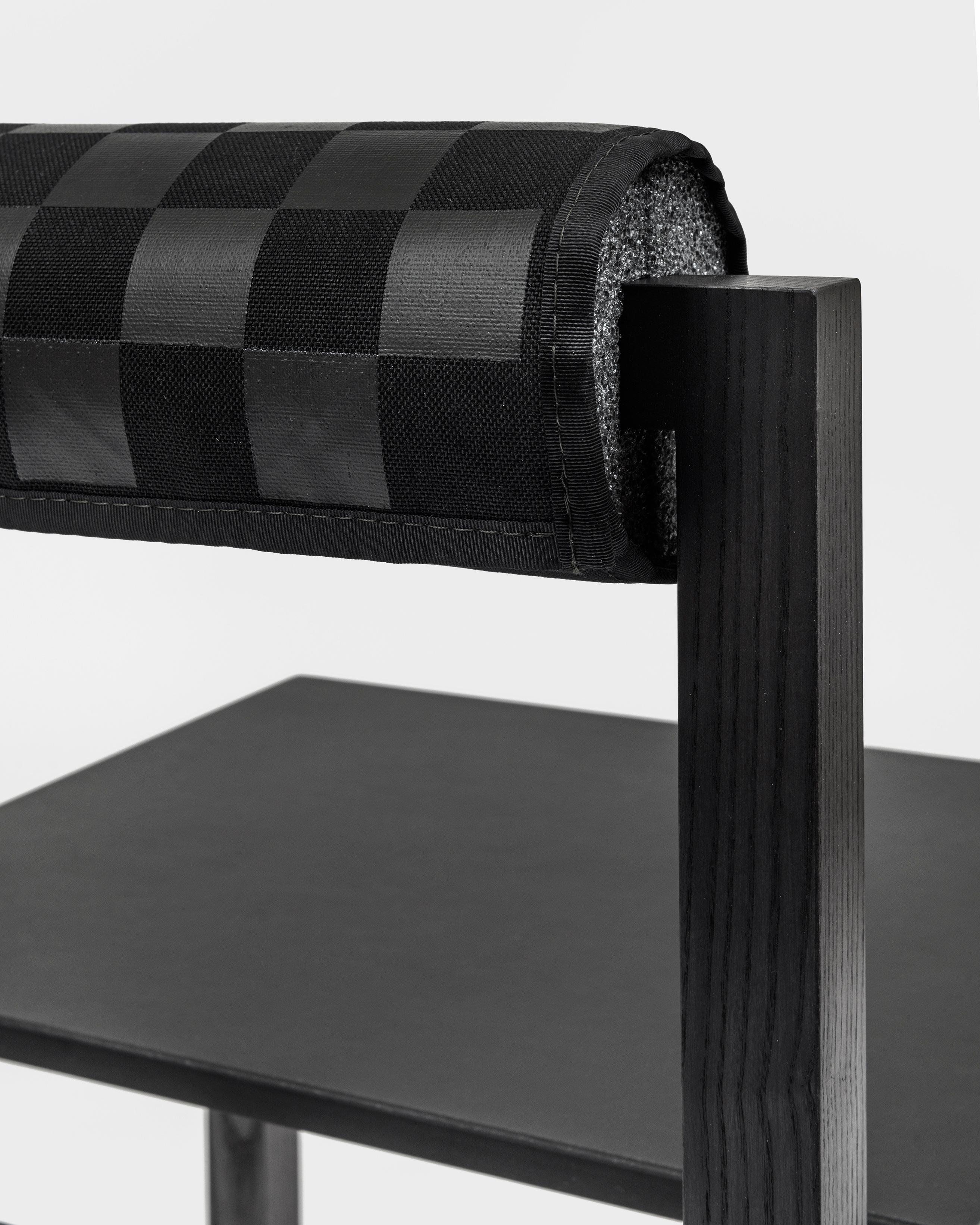 Judd-Nelson Modern Handcrafted Chair in Ebonized Eastern Ash Wood In New Condition In Philadelphia, PA