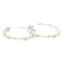 Jude Frances Mixed Metal Hoops Earrings
