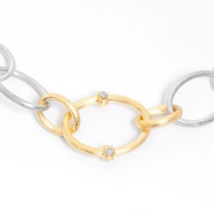 Jude Frances Mixed Metal Große Kette Halskette mit Diamanten Kits