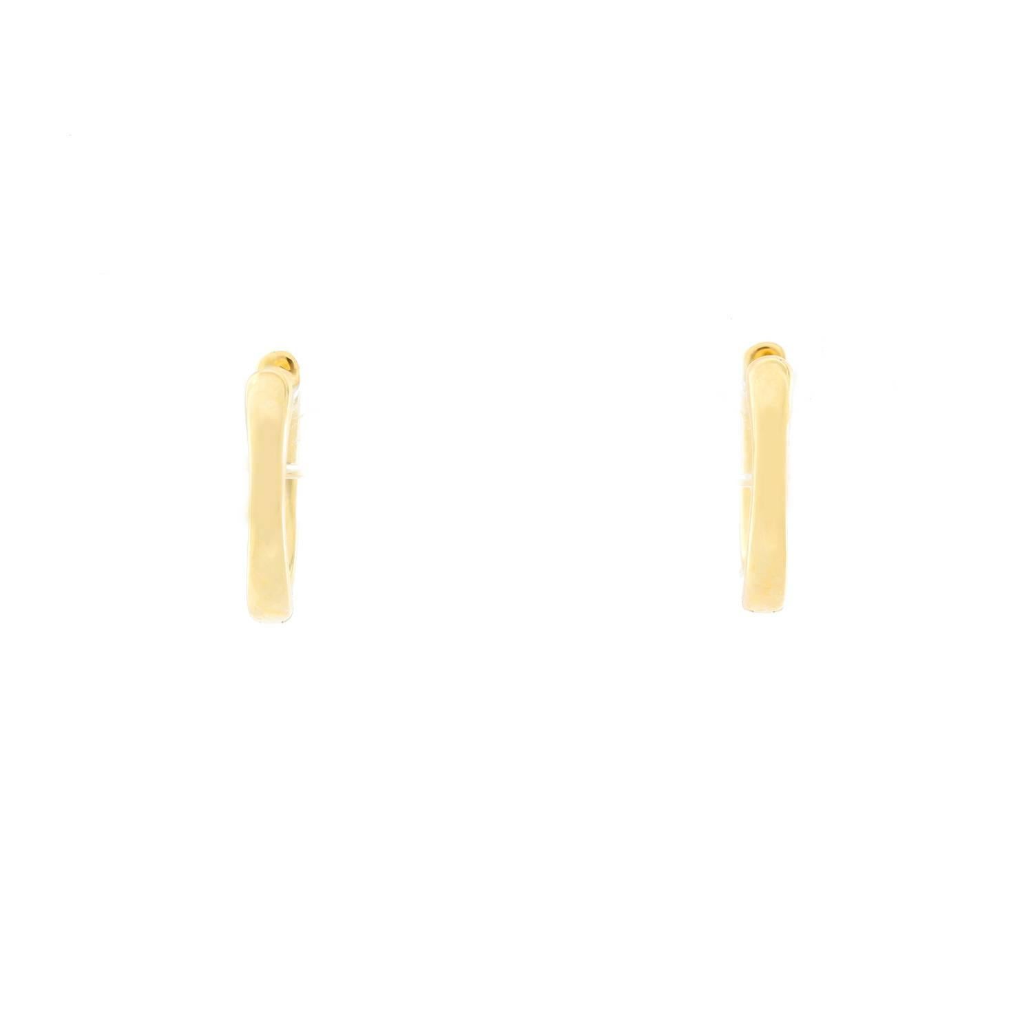 Jude Frances Pave Diamond Hoop Earrings - . 18K Yellow Gold diamond hoop earrings. Total diamong weight .6 cts. 14 mm in diameter. Total weight 2.7 grams.