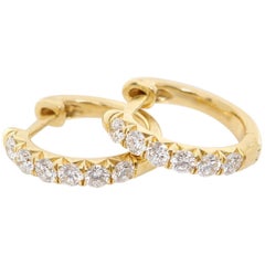 Jude Frances Pave Diamond Hoop Earrings