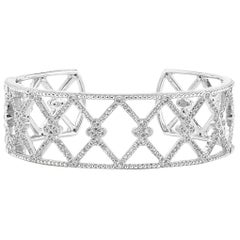 Jude Frances Silver and White Topaz Cuff