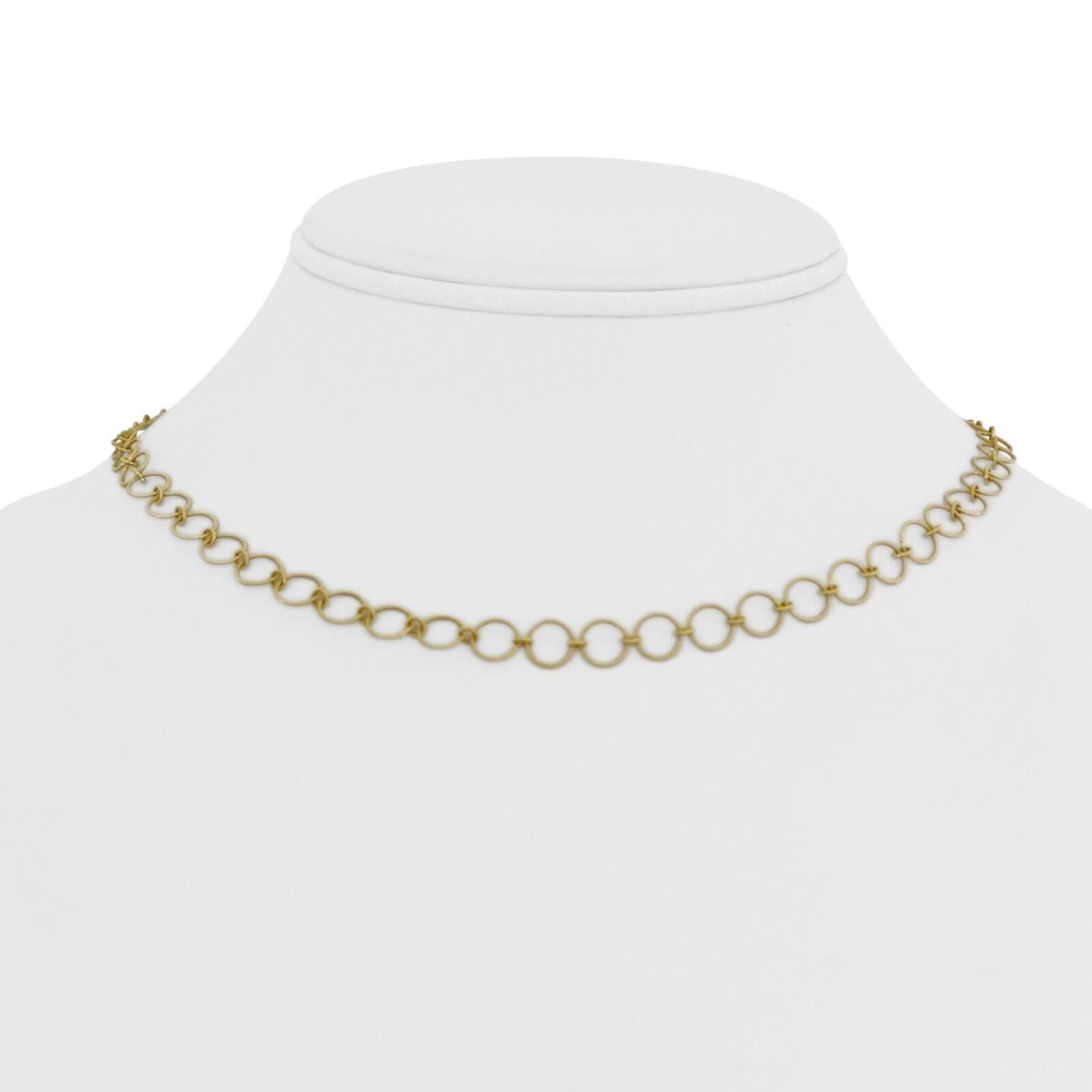 Jude Francis 18 Karat Yellow Gold Light Fancy Circle Link Chain Necklace  4