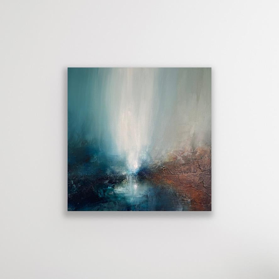 Rückgabe der Leuchte (Grau), Abstract Painting, von Jude McKenna