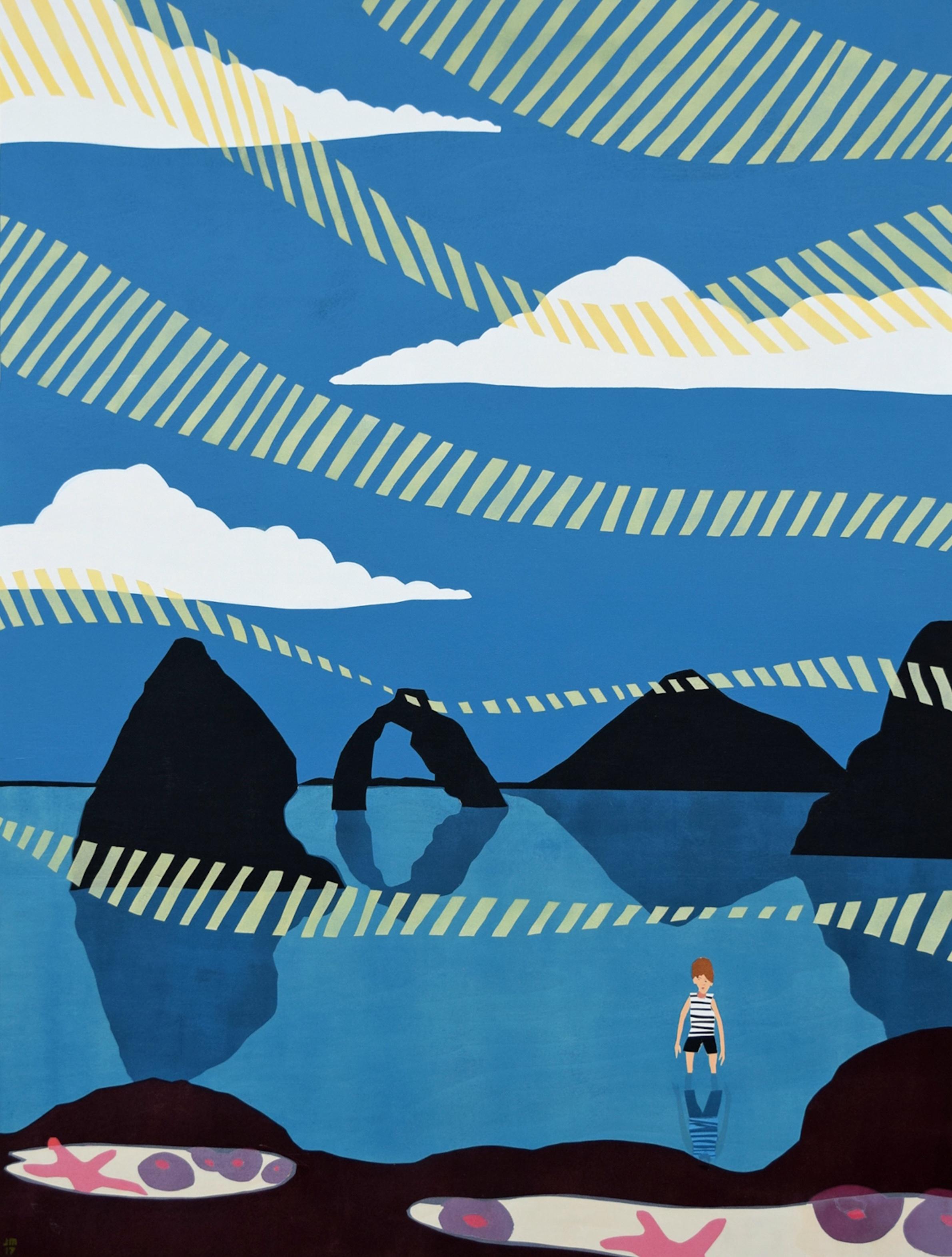 Brisa de la costa de Oregón - Pintura costera moderna americana