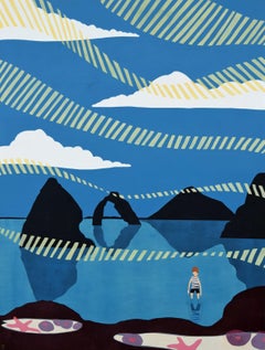 Brisa de la costa de Oregón - Pintura costera moderna americana