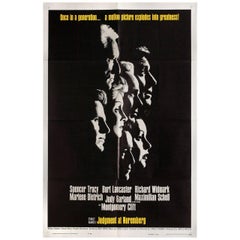Judgment at Nuremberg 1961 U.S. One Sheet Film Poster