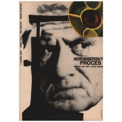 Judgment at Nuremberg 1965 Czech A3 Film Poster