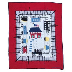 Judi Boisson Train Station Crib Quilt 1991
