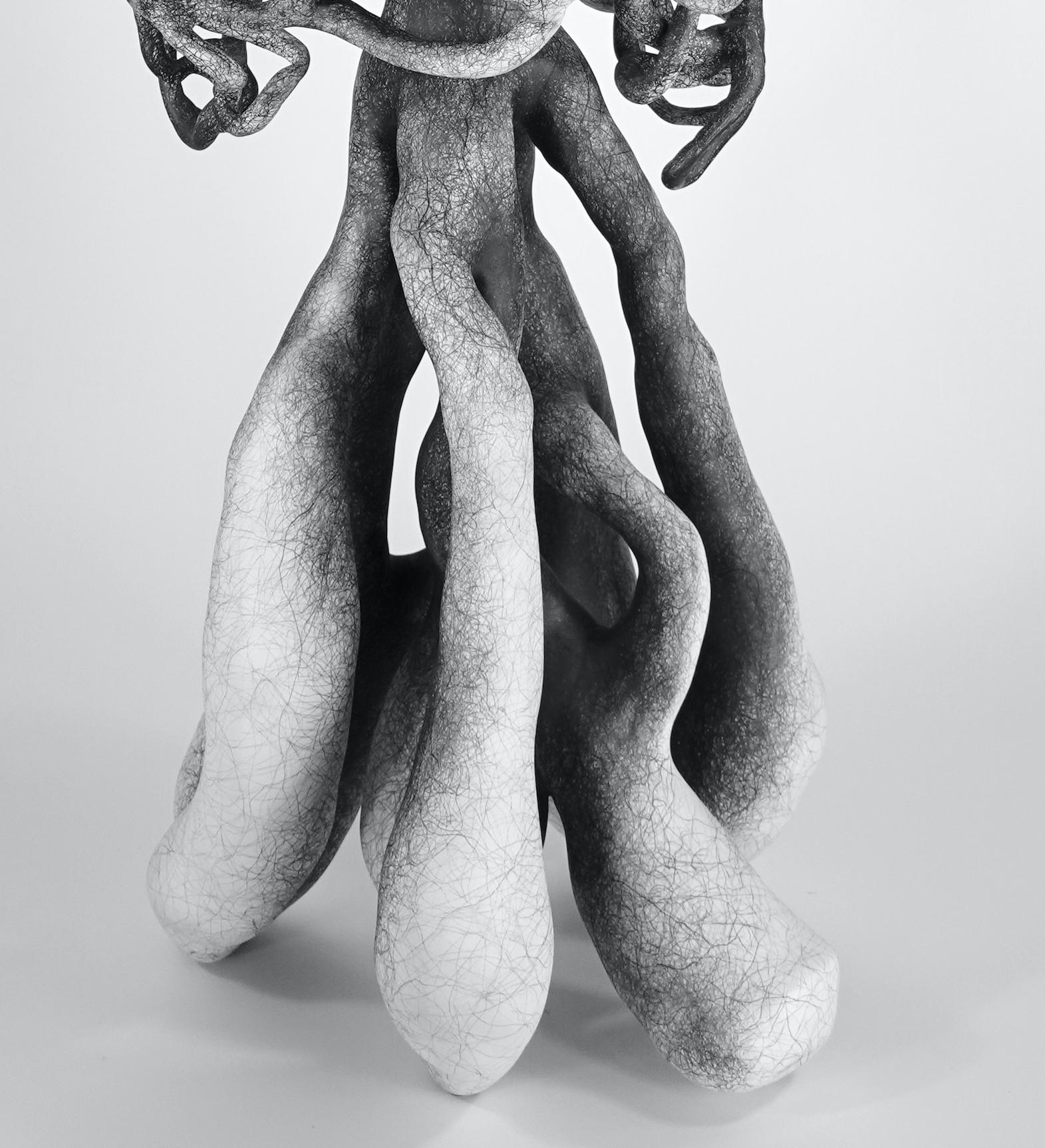 Sculpture abstraite minimaliste en argile : «Escalate » en vente 1