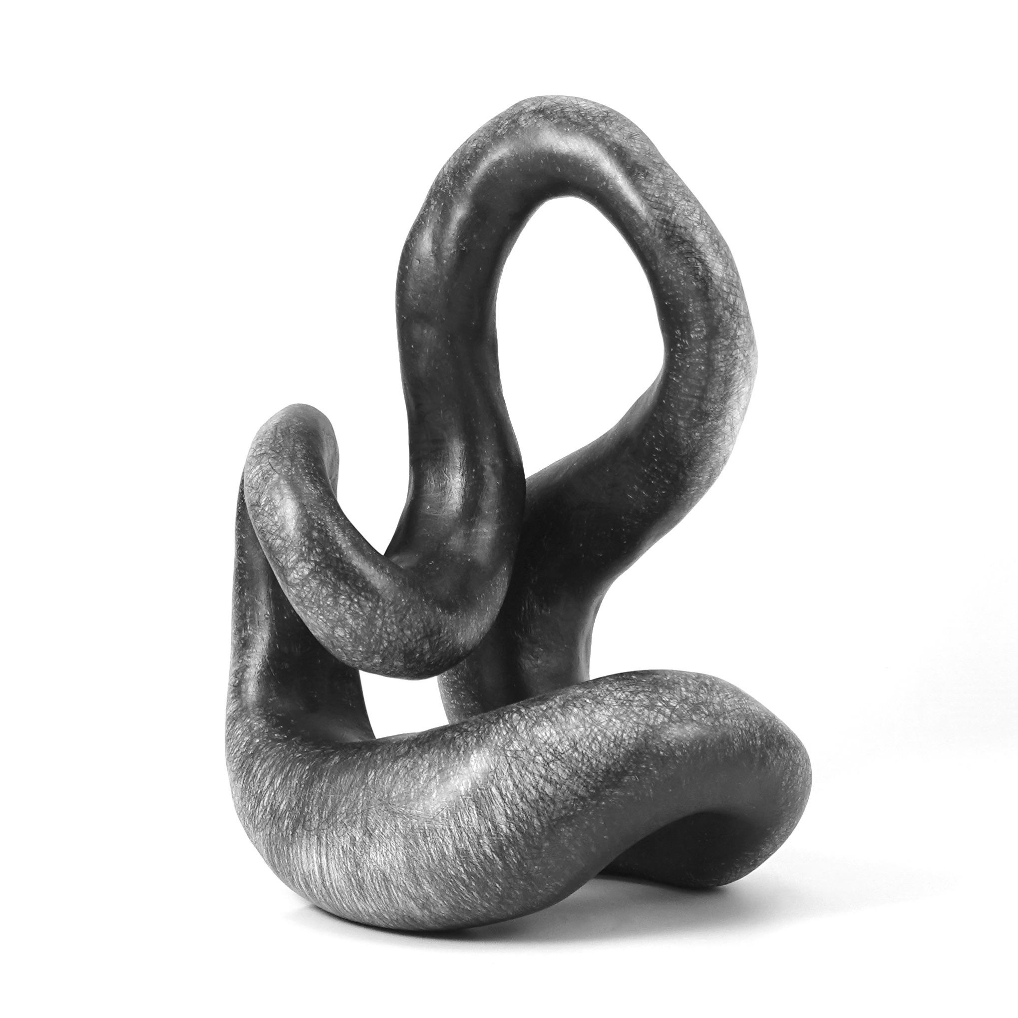  Abstract Minimal Clay Sculpture: 'Twerk'