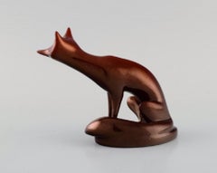 Judit Nádor for Zsolnay, Fox in Glazed Ceramics, 1970s