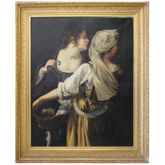 Judith and Her Servant Oil on Canvas, 19th Century