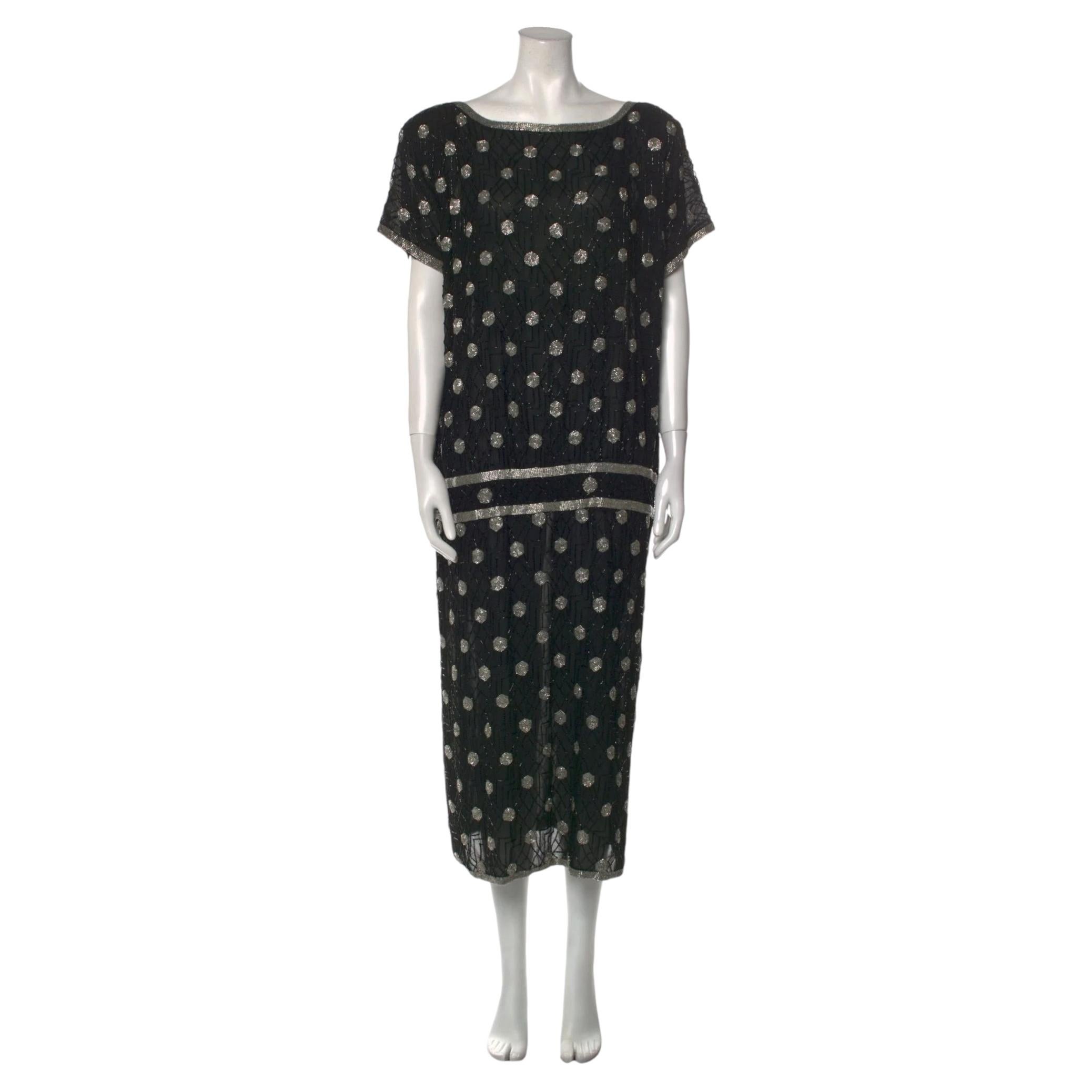 Judith Ann Creations beaded evening dress For Sale