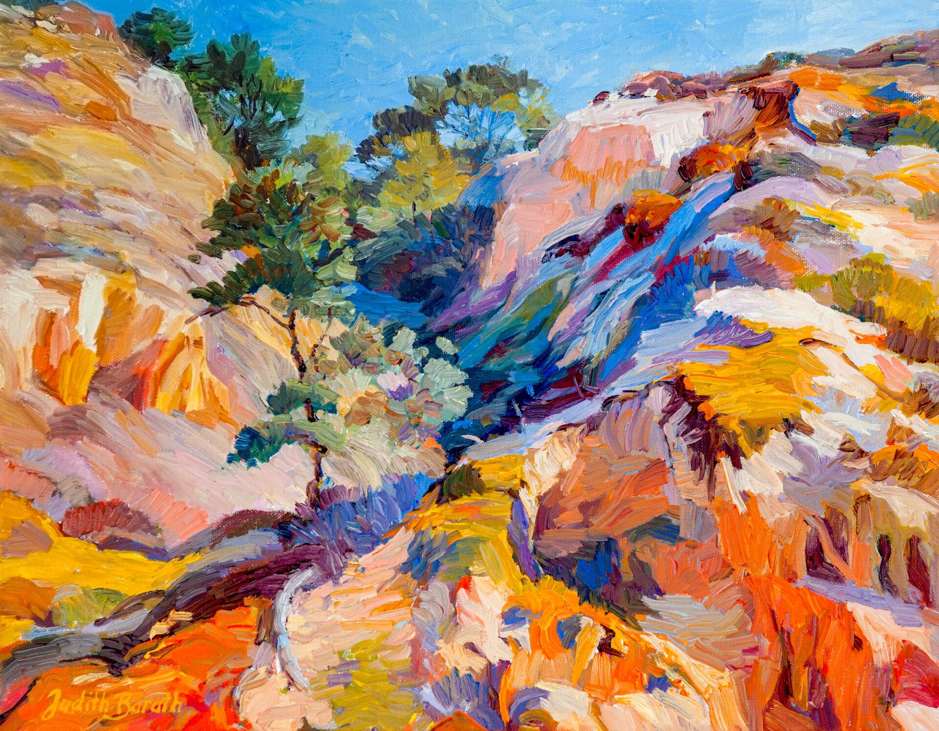 SANDSTONE CANYON - Painting by Judith Barath