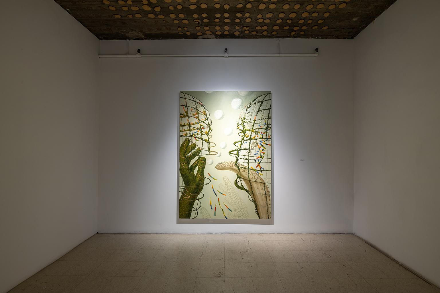 Rencontrer - Abstrait Painting par Judith Berry