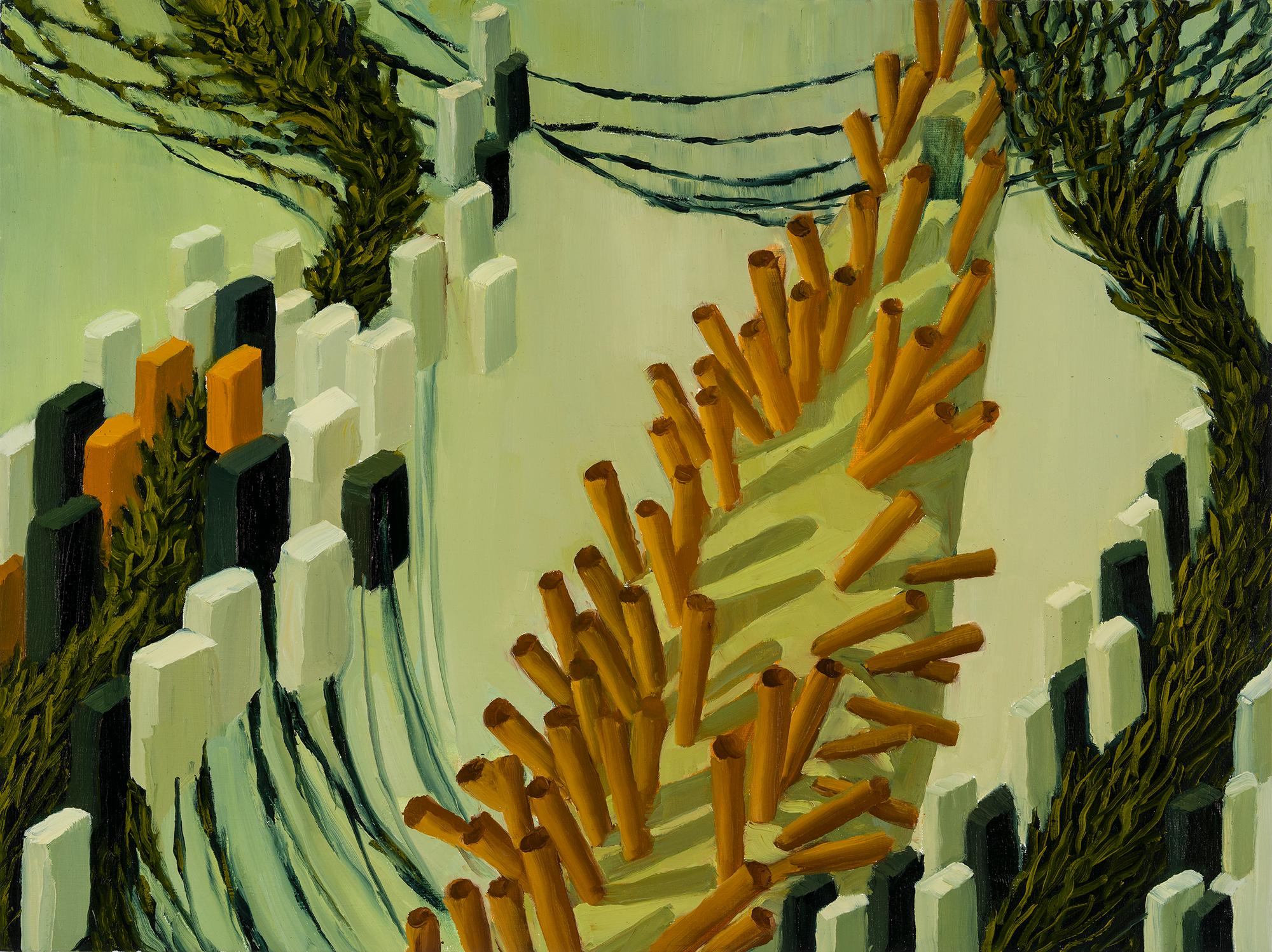 Figurative Painting di Judith Berry - Linee intricate