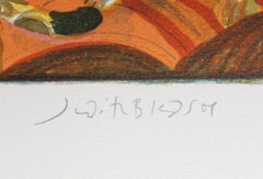 A Leap of Leopards, Lithograph by Judith Bledsoe