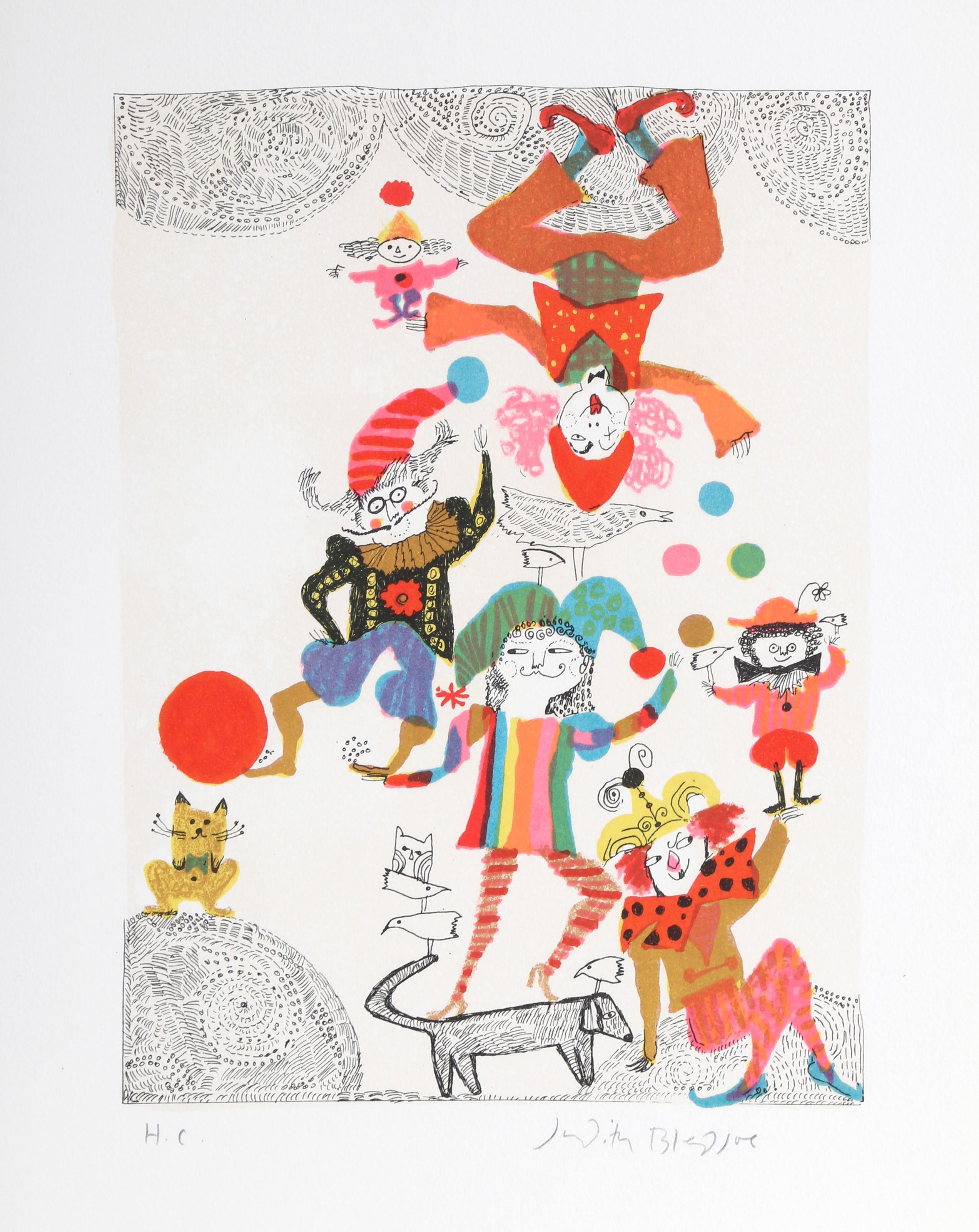 A Little Circus, Portfolio of 14 Lithographs by Judith Bledsoe For Sale 9