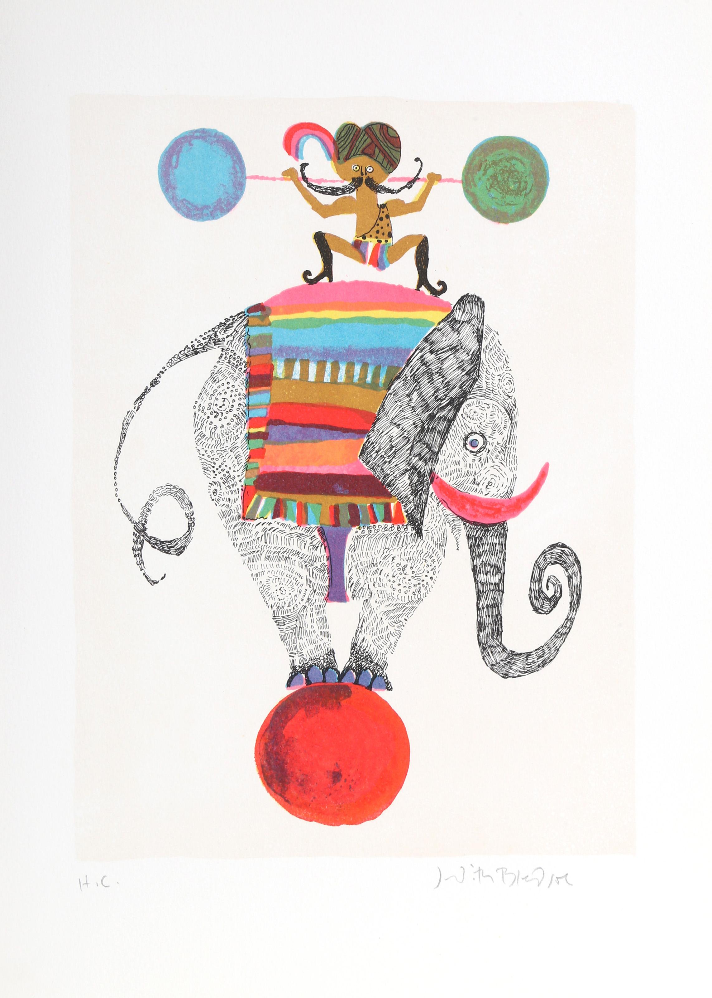 A Little Circus, Portfolio of 14 Lithographs by Judith Bledsoe For Sale 16