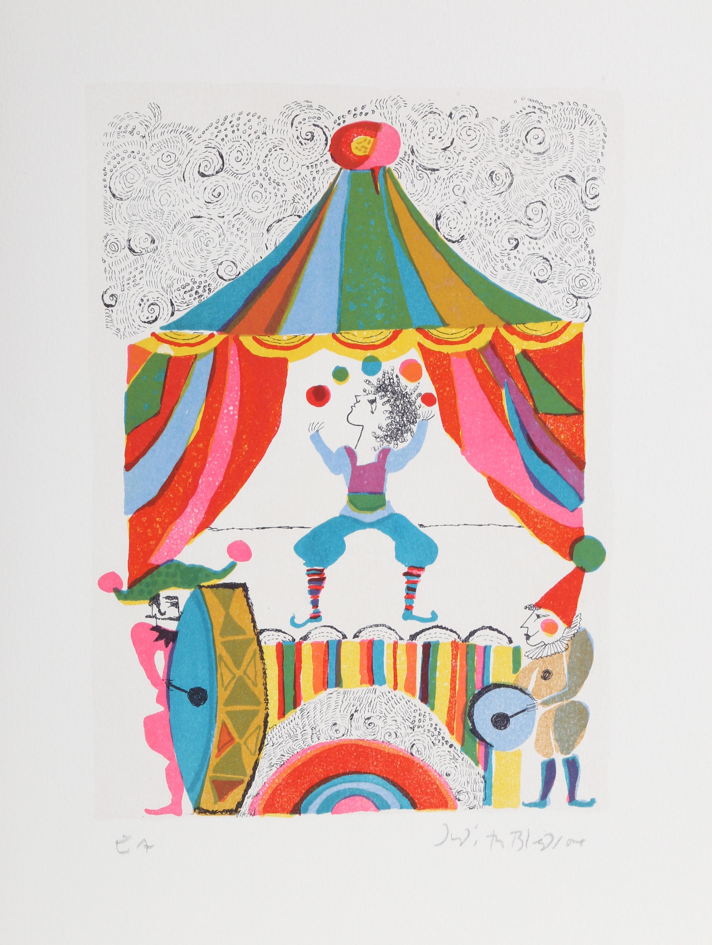 A Little Circus, Portfolio of 14 Lithographs by Judith Bledsoe For Sale 1