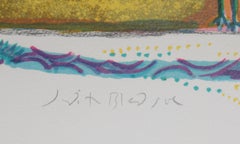 A Muster of Peacocks, Lithograph by Judith Bledsoe