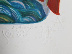 Acquario dalla serie Zodiac of Dreams, litografia di Judith Bledsoe