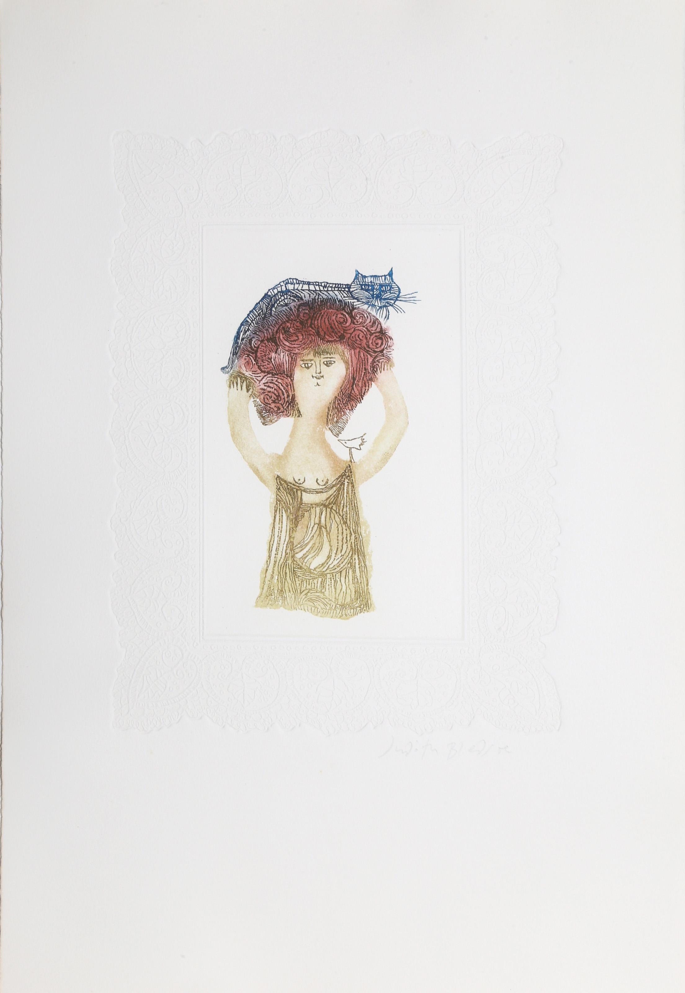 Eight Gallant Ladies Portfolio, Portfolio of 8 Etchings by Judith Bledsoe For Sale 2