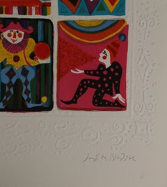 Nine Circus Scenes, Lithograph by Judith Bledsoe