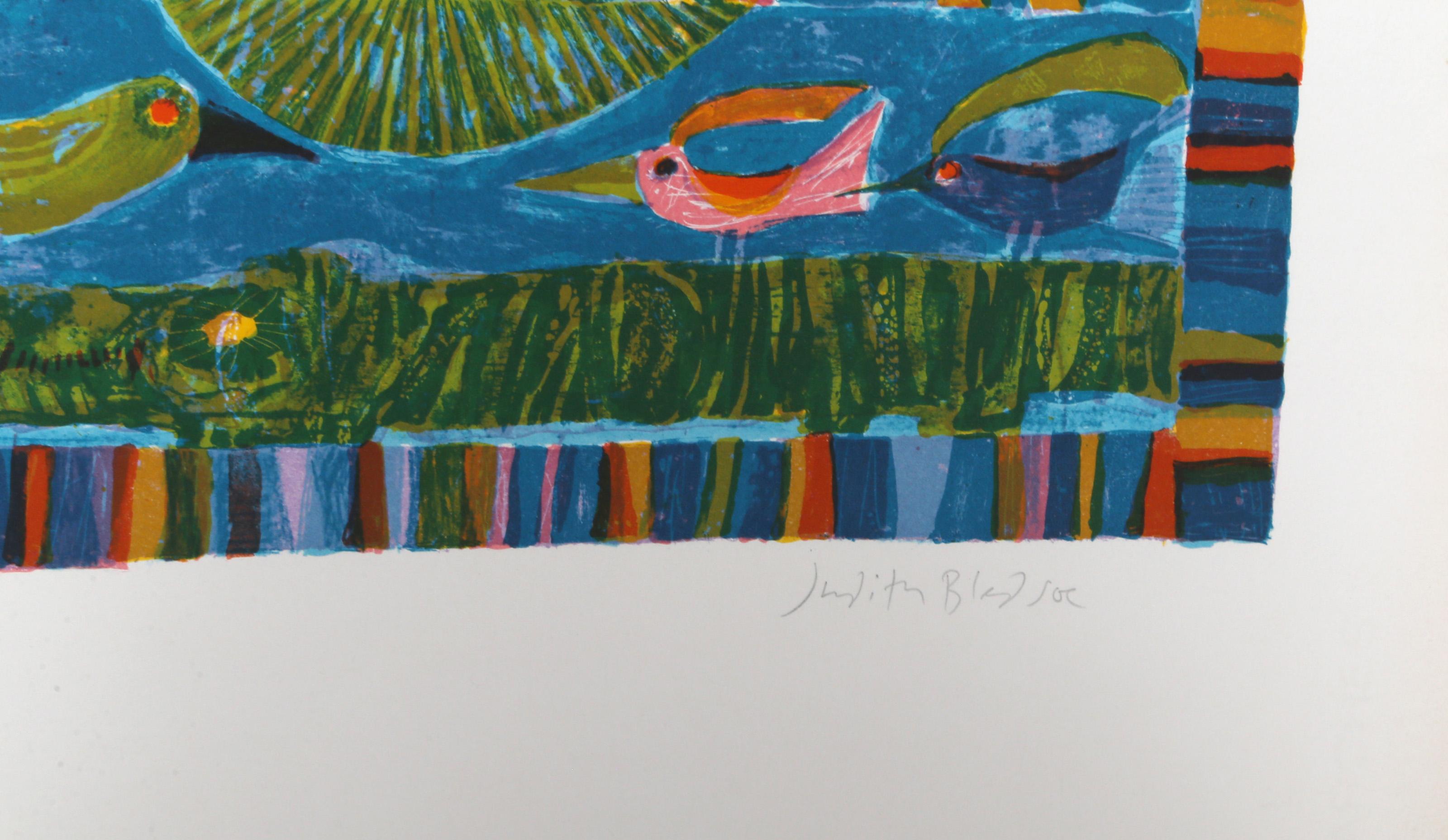 Noah's Ark, Lithograph by Judith Bledsoe 1