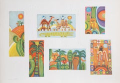 Vintage Peru, Lithograph and Blind Embossing by Judith Bledsoe