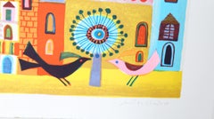 Pink Sun, Lithograph by Judith Bledsoe