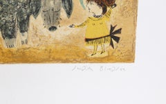 Pleure pas Grosse Bete - "Do Not Cry, Big Beast", Lithograph by Judith Bledsoe