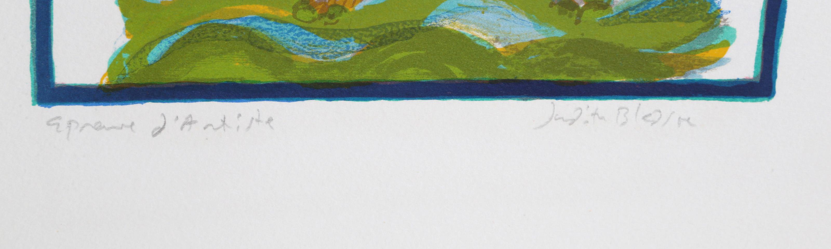 Rhino, lithographie de Judith Bledsoe en vente 1