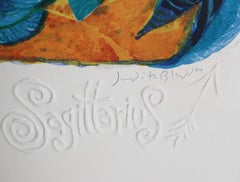 Sagittario dalla serie Zodiac of Dreams, litografia di Judith Bledsoe