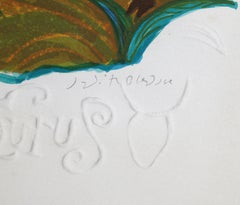 Taurus della serie Zodiac of Dreams, litografia di Judith Bledsoe